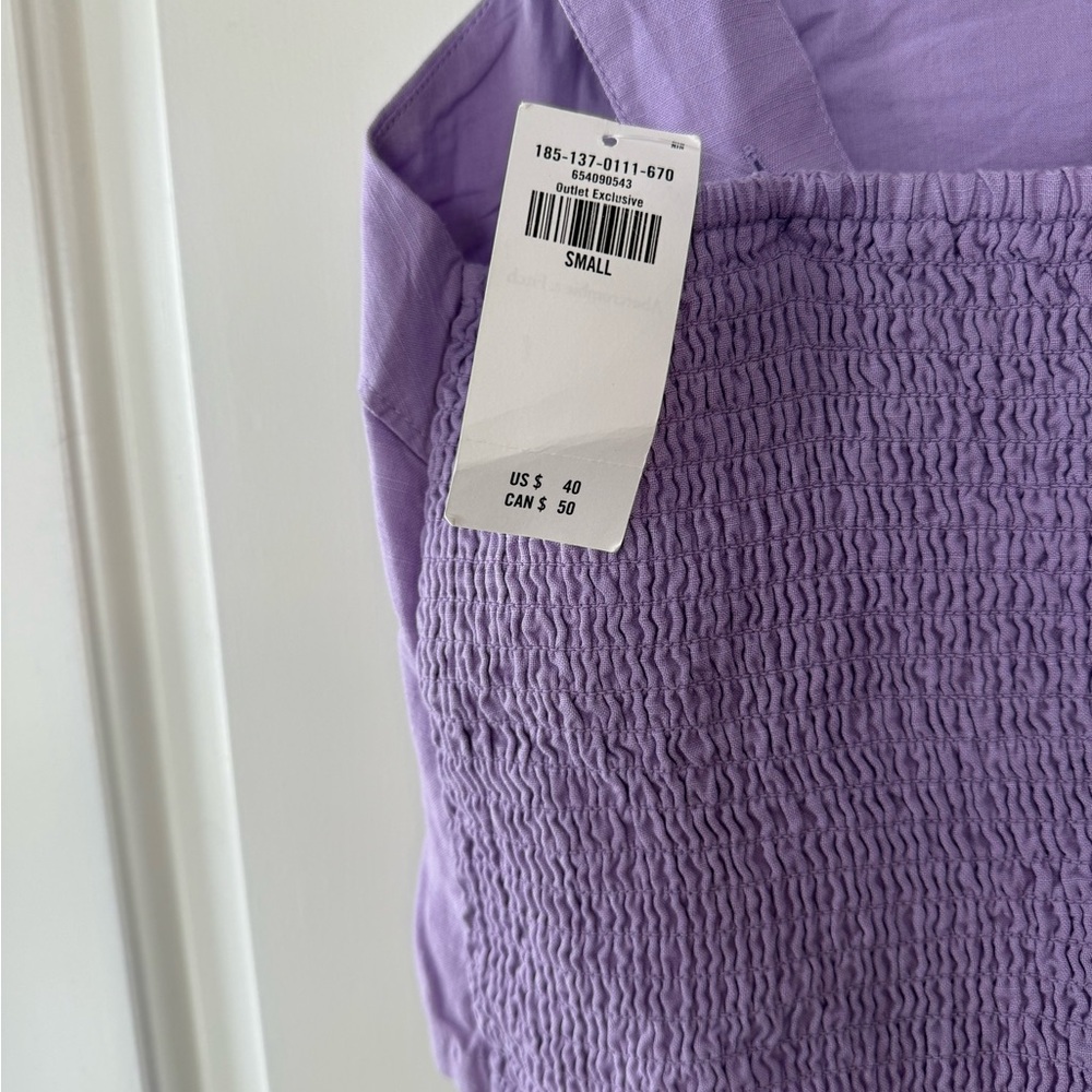 Abercrombie & Fitch Purple Fitted Crop Tank Top - Picture 5 of 9